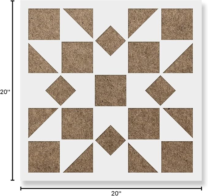 Kaleidoscope Quilt Block Stencil - Homemade Wallpaper and Quilting Cool Stencil