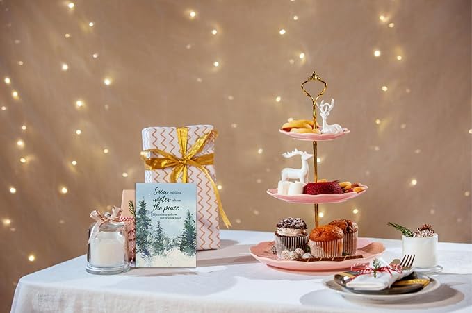 Arbuya Merry Christmas Verses Clear Stamps Christmas Sayings Silicone Stamps Christmas Sentiment Rubber Stamps for Christmas Cards Making DIY Scrapbooking Photo Album Decoration