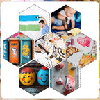 5 Pcs Wide Flat Paint Brushes, Art Brushes for Acrylic Painting Soft Painting Brushes Assorted Sized Craft Brushes Nylon Chip Brushes Artist Varnish Brush Art Paintbrush Sets for Oil Canvas Gesso