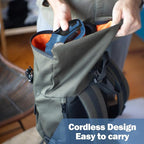 Cordless Electric Scissors, 4V Box Cutter & Cardboard Cutter with Upgrade Blade, LED Light, Safety Lock - Rechargeable Rotary Cutter for Fabric, Leather, Plastic, Sewing, Industrial (Steel Blue)