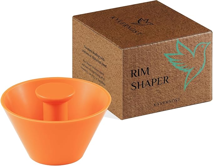 KYVERNOST Rim Cone Shaper for Pottery and Ceramics - Rim Cone Pottery Tool for Perfectly Smoother & Rounded Rims - Rim Shaping Cone for Pottery Artists and Hobbyists