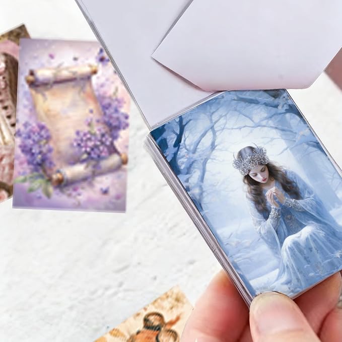 Washi Stickers, 6 Sets 300 Pcs Aesthetic Sticker Book for DIY Journaling, Journaling Supplies for Bullet Journal Art Diary Card Craft Gifts Planner Notebook