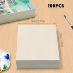 100 Sheets Watercolor Paper 5x7 Inch 102LB/230GSM Cold Press Practice Paper for Students and Beginners, Acid-Free Heavyweight Art Sheets for Painting, Printing, Scanning & Crafting
