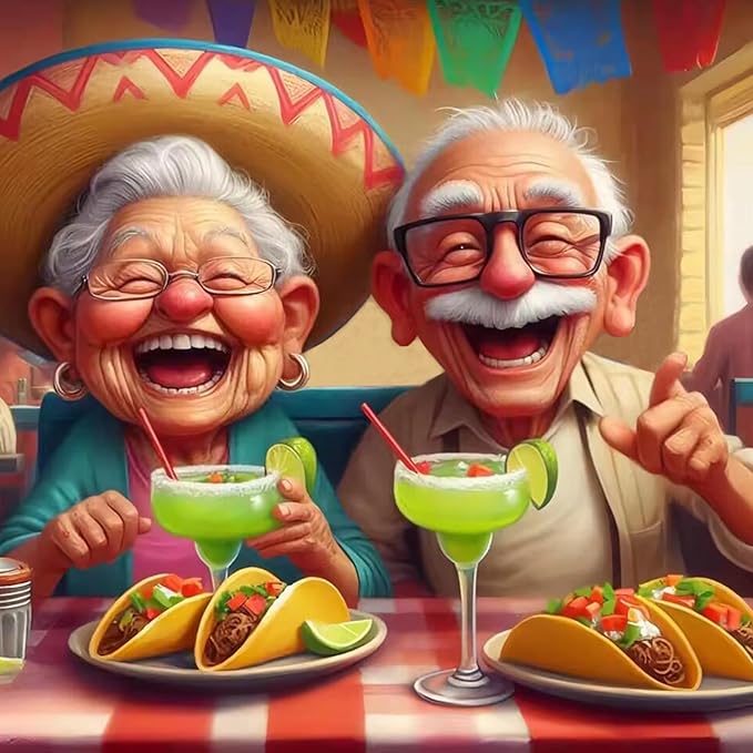 Old Couple Diamond Painting Kits for Adults, 5D Diamond Art Painting by Numbers Kits, DIY Couple Diamond Dots Art Kits, Full Round Drill Diamond Art Kits for Adults for Home Wall Decor, 14x14 inch