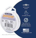 Beadalon Dandyline Bead Weaving & Stringing Thread, 0.28 mm / .011 in, Black, 25 m