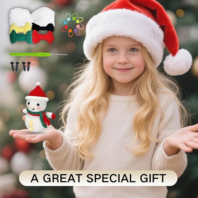 THOVY Crochet Kit for Beginners,Crochet Starter Kit w Step-by-Step Video Tutorials,Easy Beginner Crochet Kit for Adults,DIY Crochet Starter Set