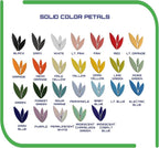 VerzTile Mosaic Tiles for Crafts - Petal Shaped Ceramic Tile Craft Hobbies & Art Projects 39 Color Options Endless Creativity DIY Design (Red & Oranges Mix)