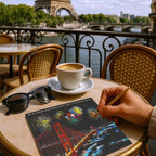 Scratch Art Book(A4-20Page) for Adults & Teens – ASMR Stress-Relieving Scratch Off Art | Paint by Scratch Kit Set | Travel Landmarks & Engraving Art | Creative Gift for Adults (Rainbow City Series)