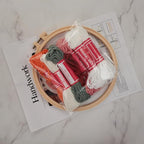 Esffaci Punch Needle Kit for Adults Beginner Starter Punch Embroidery Kit with Flower Pattern DIY Punch Stitch Supplies with Stamped Fabric Yarn Hoop Tool Instruction