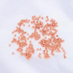 Rose Gold Plated Round Spacer Beads 2mm 600pcs for Jewelry Making Findings Non Tarnish