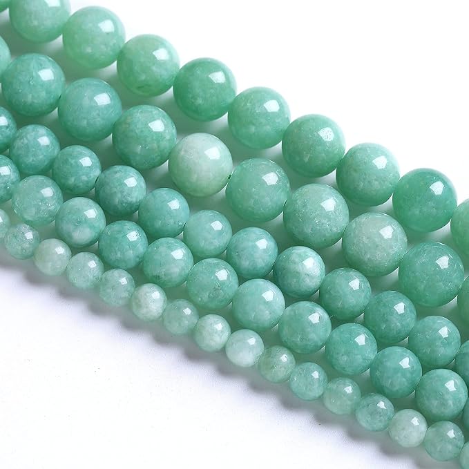 8mm 45pcs Natural Stone Burmese Jade Beads for Jewelry Making DIY Bracelet Crystal