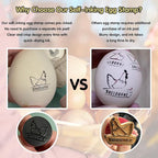 Egg Stamps for Fresh Eggs, Custom Stmap, Personalize Your Eggs with Wood Stamp, Stamper, Fun & Unique Designs Personalized, Two Handle Options (MTJDYZ20235115)