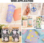 TECKWRAP Permanent Vinyl Sheets, 12" x 12" Assorted Permanent Adhesive Vinyl for DIY Sticker, Decor, Easy to Weed Compatible with Cutting Machines，20 Sheets