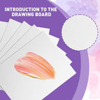 AROIC Canvas and Easel Set,Art Painting Set with 156 Pack (12 PCS 9" Wood Easels, 120 Brushes, 12 Canvas Boards and 12 Palette) Painting Supplies kit for Kids & Adults to Painting Party