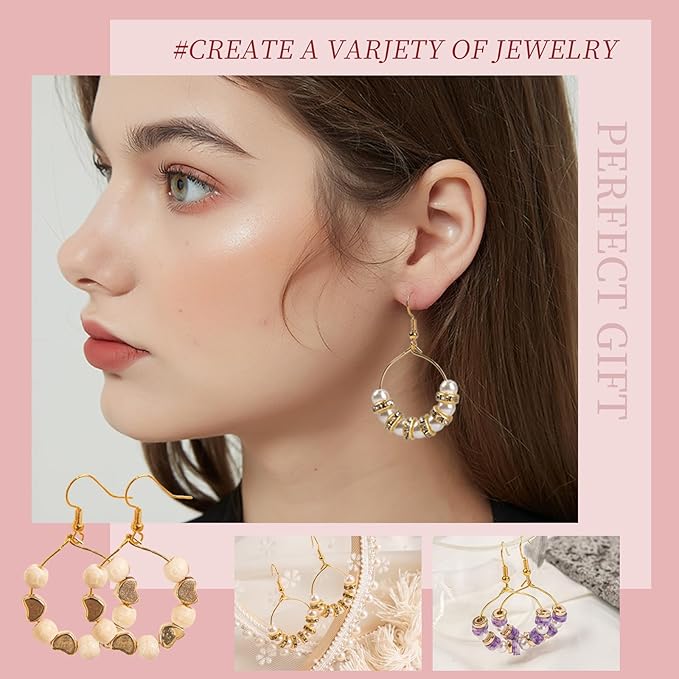 Lynnmos Clay Beads Bracelet Making Kit - 15000 Pcs, 6mm Heishi Disc Beads - DIY Jewelry Making Kit with 2 Boxes, Charms, and Gift Pack for Creative Designs and Crafting Fun