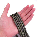 Natural Dragon Blood Jasper Spacer Beads Caps Loose Semi Gemstone for Beading Jewelry Making 6mmx3mm 38cm