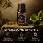 Gya Labs Petitgrain Essential Oil - 0.34 Fl Oz - for Hair, Skin, Diffuser, Aromatherapy & DIY Candle Making Scent