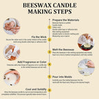 Beeswax pellets 200G/5LB/10LB/20LB, VEGISHINE Pure and Natural Yellow Beeswax for DIY Skin Care, Lip Balm, Polishing, Lotion, Soap, Candle Making Supplies