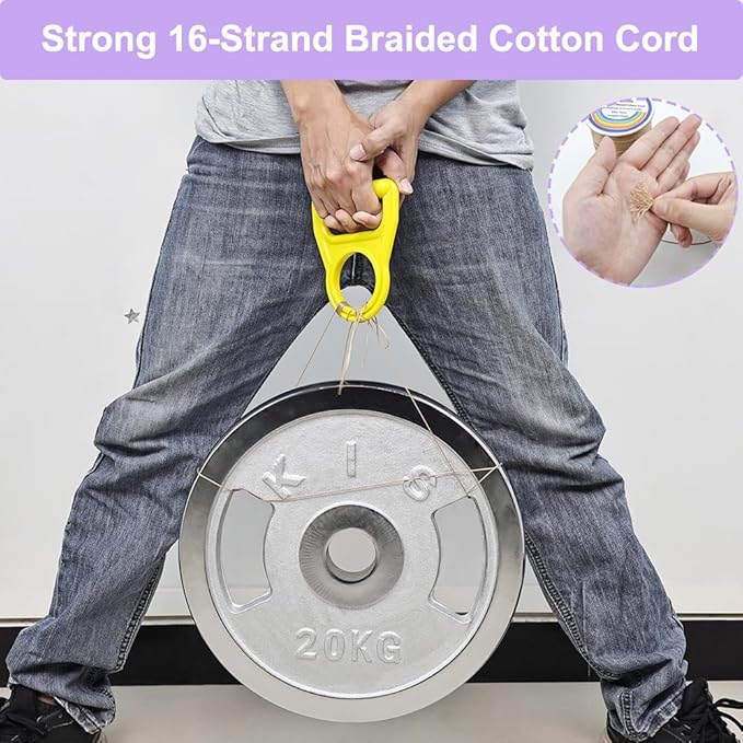 1mm Faux Leather Waxed Cotton Cord, 175 Yards – Durable Necklace String, Soft and Textured Cord for Necklaces, Bracelets, and Jewelry Making