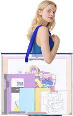 Bulletin Board Poster Storage Bag, Art Portfolio Bag, Portfolio Folder for Artwork, Artwork Storage Case for Poster, Bulletin Board, Scrapbook, Keepsake and Teaching Materials (26'' x 20'')