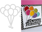 DzIxY A Bunch of Balloons Metal Cutting Dies for Card Making Kit Embossing Paper Die Cuts Set Scrapbook Stencils Supplies Machine Templates