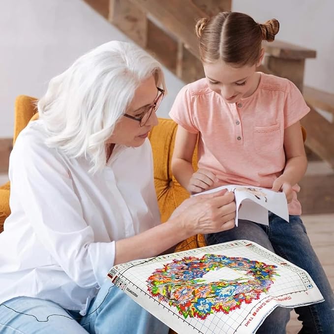 Findvoor Stamped Cross Stitch Kits for Beginner Embroidery Kits for Beginners Adults DIY 11CT Cross Stitch Patterns Needlepoint Kits Crossstitching Kits-Polar Bear 16x20 inch