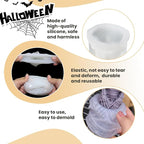 2Pcs 3D Skull Candle Silicone Mold，Skeleton Epoxy Resin Casting Mold, Horror Wax Candle Making Mould for Candle Handmade Halloween Wax Making Polymer Clay DIY Craft