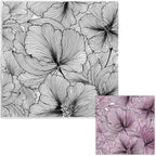 Flowers Background Clear Stamps, Crafts Flowers Clear Stamps for Card Making Decoration DIY Photo Embossing Decorative Paper Card and DIY Scrapbooking