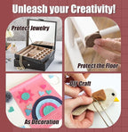 10 Pack Self Adhesive Felt Sheets - Black Felt Fabric with Adhesive Backing - Peel and Stick Felt Sheet for Arts Crafts DIY and Decorations - A4 Size(8" x 12")