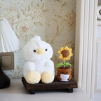 Inspirational Gifts for Women, Positive Crochet Animals, Emotional Support Home Decor Knitting Flower, Handmade Crochet Sunflower Motivational Gifts for Women