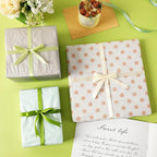 DECYOOL 4 Rolls 100 Yards Green Ribbons, 10mm Wide Satin Craft Ribbons for Gift Wrapping, Assorted Shades of Green Thin Ribbon for DIY Crafts, Wedding Decor, Baby Shower