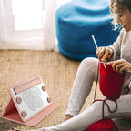 Earssa Knitting Pattern Holder,Knitting Chart Holder,Magnetic Crochet Knitting Chart Holder Knitting Accessories Foldable Knitting Chart Keeper with Ruler for Fixed Crochet Pattern (Grey)