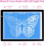 The All-in-One Accessories and Supplies Bundle for Xtra-103Pcs Starter Kit with Weeding Tools, HTVs, Permanent Vinyl, Transfer Paper, LED Light Pad, Paper Cutter for Crafting Projects