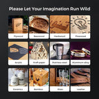 Longer RAY5 New Upgrade Laser Engraver, Laser Cutter 10W Output Power, Engraving Speed Up to 24,000 mm/min, 3.5” Color Touch Screen, App Offline Control, DIY Engraver Tool for Metal/Glass/Wood