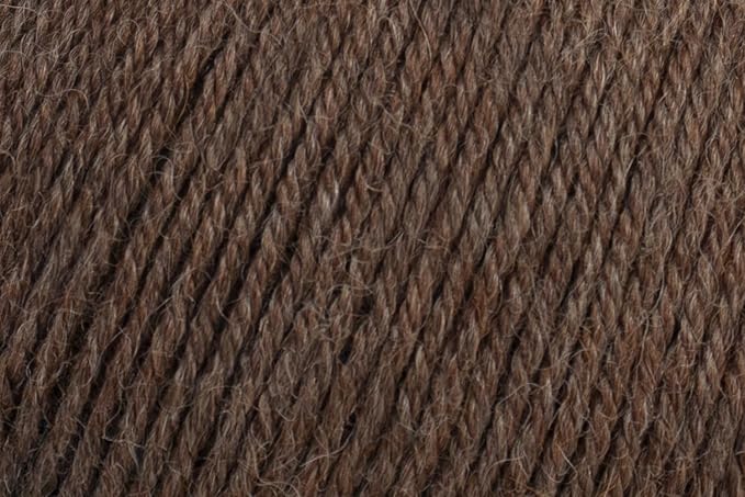 100% Baby Alpaca Yarn for Knitting & Crocheting - Set of 2 Skeins of Premium Yarn DK - Lightweight, Hypoallergenic & Thermal Peru Made - Ideal for Delicate Projects (N021 - Chestnut Brown)