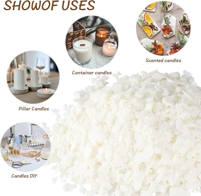 5 Pound Bag DIY Soy Wax Candle,Natural Wax Making Supplies- Soy Wax Flakes