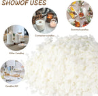Pure Soy Wax Flakes,DIY Soft Candle,Natural Soy Wax for Candle Making 10 lb Bag