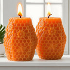 Honeycomb Cylinder Flower Succulent Peony Cylinder Candle & Resin Mold - Resin Casting Silicone Molds for Home Decor & Candle Making Wave Spiral Mold