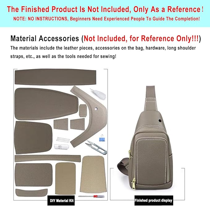 RIVEENY Sling Bag Acrylic Template,Leather Pattern Acrylic Leather Templates for Capacity Crossbody Backpack Casual Motorcycle Chest Bag for Men's