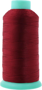 Mandala Crafts Bonded Nylon Thread Maroon Heavy Duty Sewing Threads - 1100 YDs Size 92 280D T90 Tex 90 Thread for Leather Jeans Weaving Outdoor Marine Upholstery Threads
