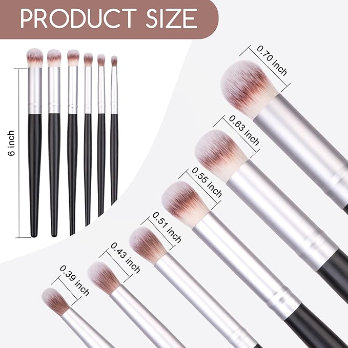 Yoseng Drybrush Set - Premium Art Paintbrush Set for Miniatures, Ideal for Detailing - 6 Different Sizes