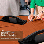 3 Pcs Pattern Weights, Heavy Duty Sewing Weights for Fabric, Secure Pattern Cutting & Tailoring Projects, Black Fabric Cloth Weight Set