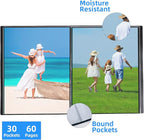 Large 18"x24" Art Portfolio Heavy Duty Binder with Plastic Sleeves, Portfolio Folder with 30 Clear Sheet Protectors, Display 60 Pages, Poster Binder，Diamond Painting and Puzzle Storage Book