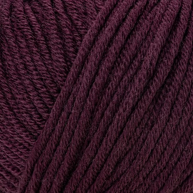 Estako Wool 98 100% Superwash Merino Wool Medium Worsted Weight Soft Knitting and Crochet Yarn 1.76 oz (50gr) 98 yds (90 m) (6362-Brown)