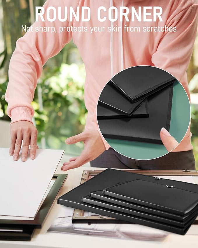 Nicpro Art Portfolio 11x17, Upgraded Large Portfolio Folder for Artwork with 30 Pockets Display 60 Pages, Presentation Book Binder with Protector Sleeves for Artists Drawing