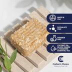 Crafter's Choice Detergent Free Melt and Pour Soap Base for Soap Making and DIY Crafting Projects, SLS/SLES Free, 2LB Block (American Citrus)