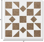 Kaleidoscope Quilt Block Stencil - Homemade Stencils, Wallpaper Stencils, Quilt Stencil, Quilting, Cool Stencils