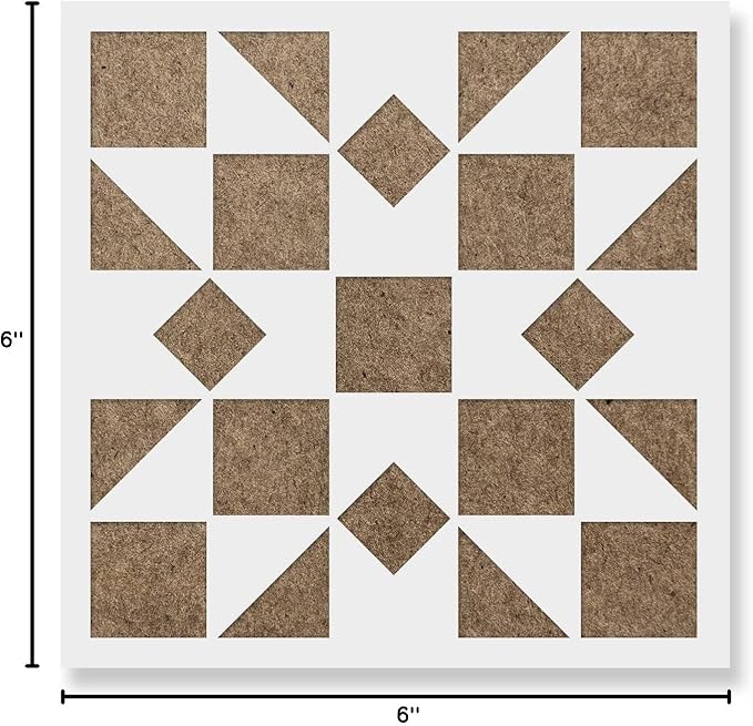 Kaleidoscope Quilt Block Stencil - Homemade Stencils, Wallpaper Stencils, Quilt Stencil, Quilting, Cool Stencils