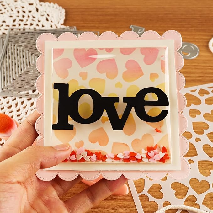 10 Pack Flat Shaker Covers for Card Making - 3.5inch Square Transparent Acetate Sheets for Shaker Cards - Arts & Crafts Projects DIY Scrapbooking Supplies