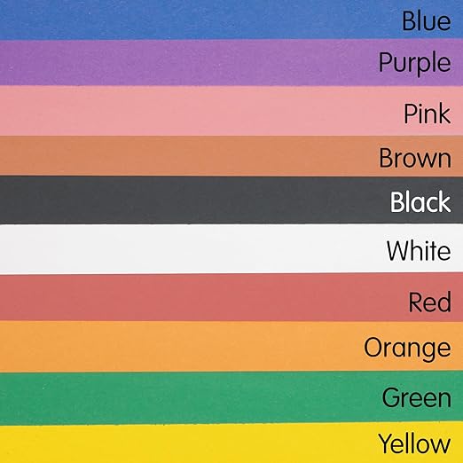 Colorations 12" x 18" Mediumweight Construction Paper Assorted Colors - 300 Sheets, Bulk Pack Art Paper, Arts and Crafts, School Supplies, Drawing, Coloring, Painting, 3D Art